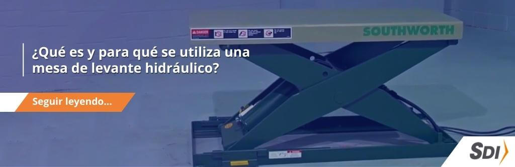 Qué es una mesa de levante hidráulico