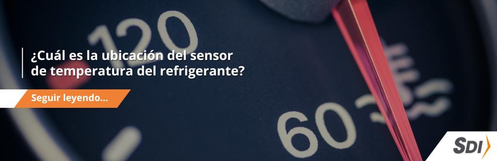 ubicación del sensor de temperatura del refrigerante