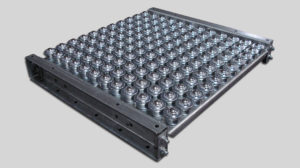 ball transfer table Omni Metalcraft rotación reposicionamiento producto estación ensamble