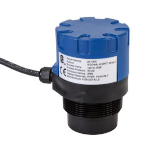 sensor ultrasonico nivel tanque liquido sin contacto Flowline EchoPod industrial vf