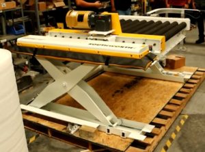 mesa de levante industrial Southworth Vestil tijera planta manufactura logistica operacion sdi